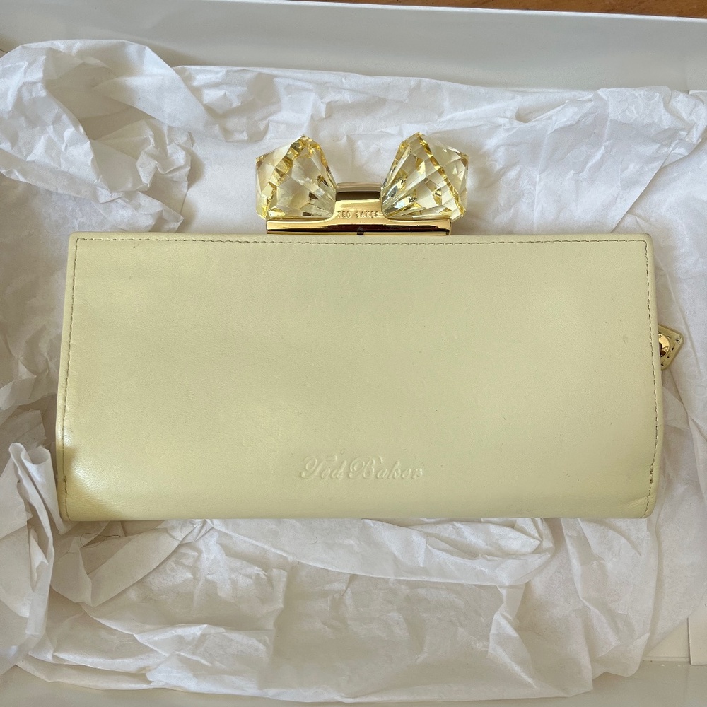 Ted Baker Leather and Crystal Clutch Wallet